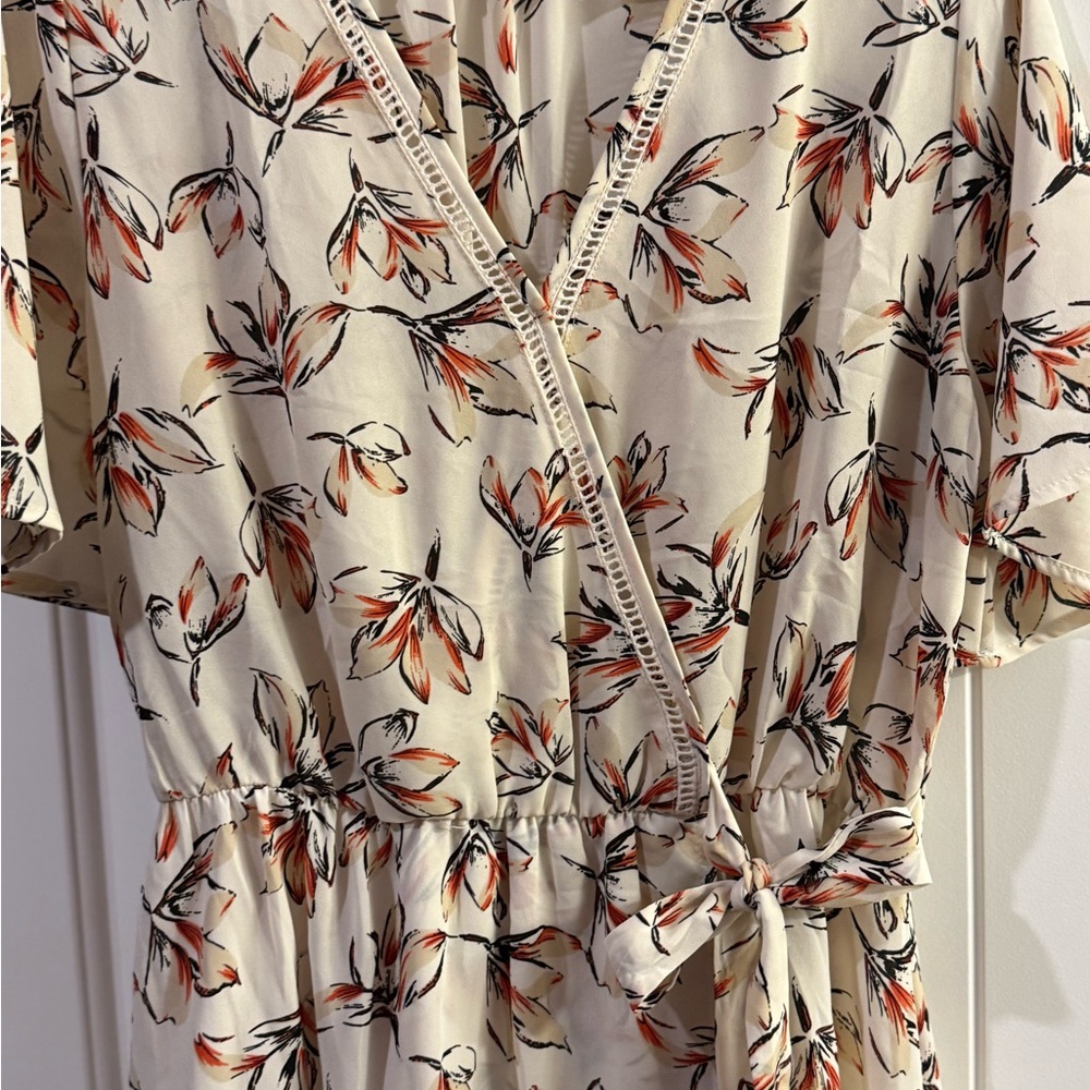 Sienna Sky Cream and Black Floral Shirt